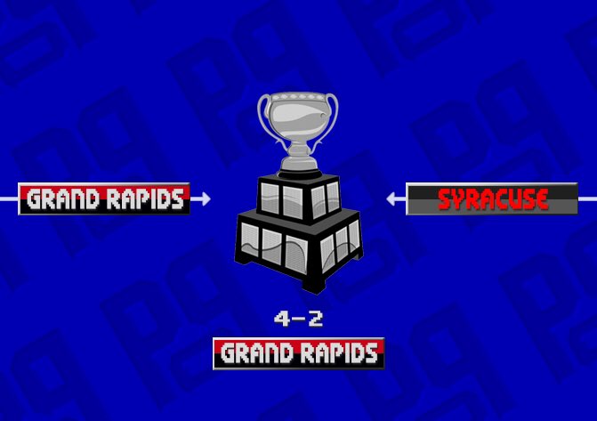 zwambag's tweet photo. The Final #AHLPlayoffs Update:
#CalderCup was raised last night!
The Grand Rapids Griffins are the 2017 #CalderCupΒ Championsπ!
#94Edition https://t.co/nx5QugGMri