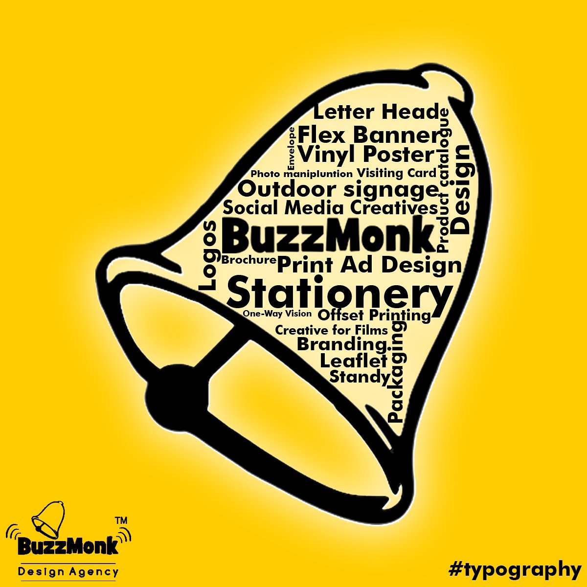 BuzzMonk_'s tweet photo. One more #creative for d #typography #love.
#graphicdesign #branding  #services  #socialmediamarketing #buzzmonk #filmmarketing #promotions https://t.co/FXkDA2kHS5
