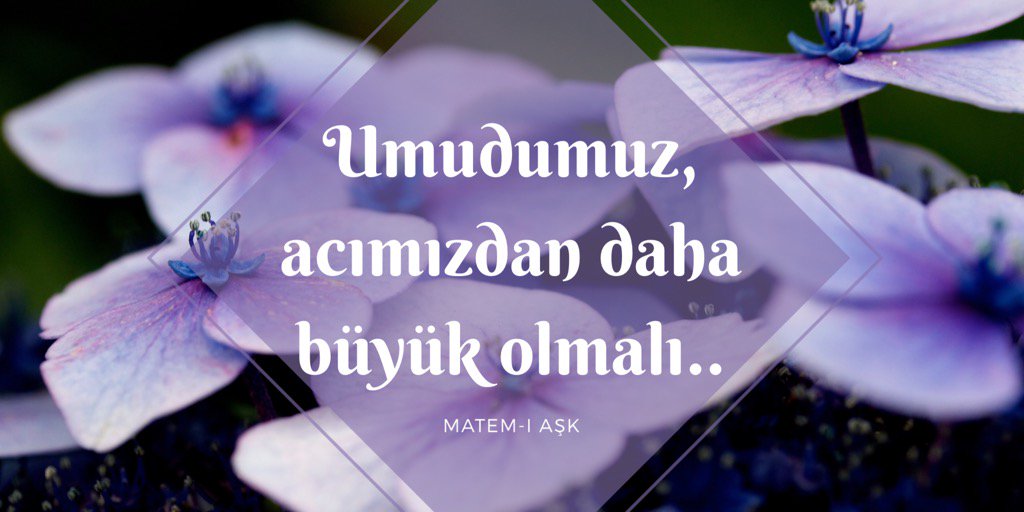 Umudumuz, acımızdan daha büyük olmalı..

#Cahit Zarifoğlu #KısacaSöyleyeyim 
#1GerçekteŞuKi