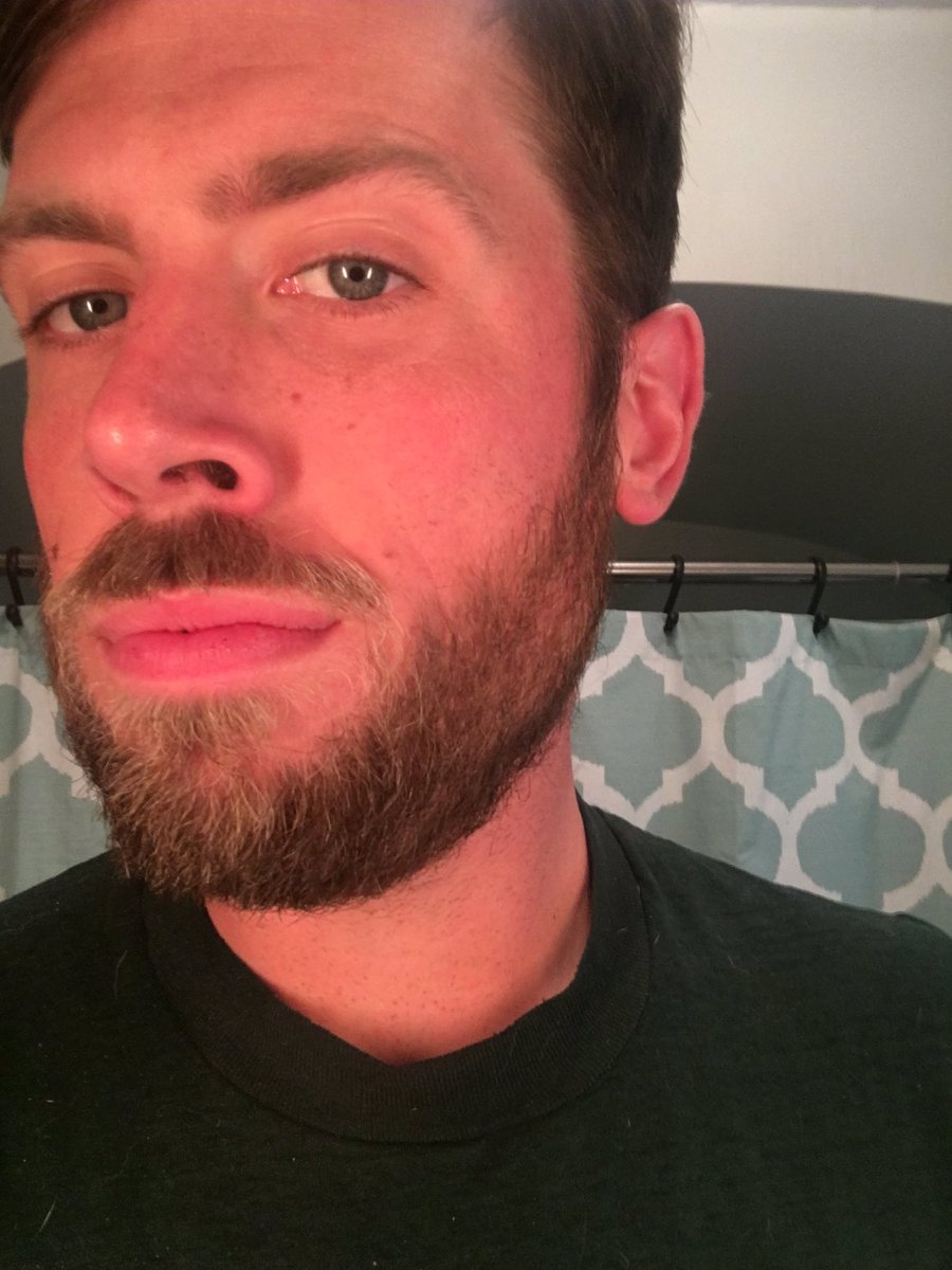 EricLloyd's tweet photo. The @griffinshockey won the Calder Cup last night sonit was time to shave the playoff beard. May keep the duster for a bit... #facialhairfun https://t.co/eMxdBBGNyA