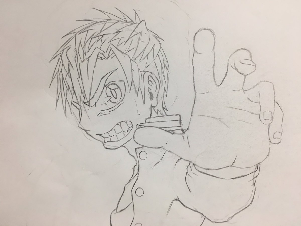 アタリ、下描き、30分