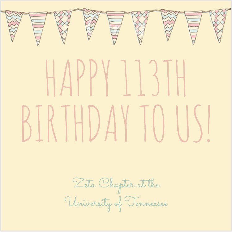 Happy 113th birthday to us, Zeta Chapter! Zeta is something special and we are so lucky to be as strong as ever!!! 🍓👑🍊 #utkzta #govols