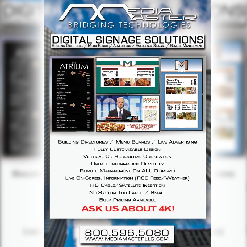 MediaMasterLLC's tweet image. Call now! #MediaMaster can install #NFLSundayTicket and generate revenue for your bar or restaurant! #DirecTV