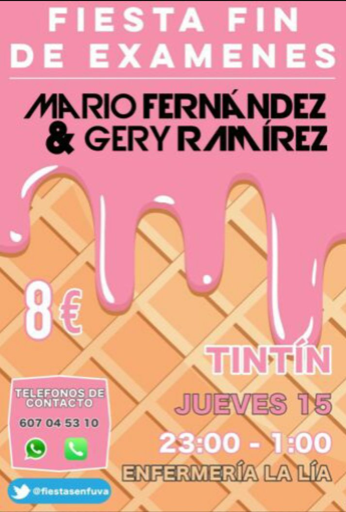 fiestasenfuva's tweet photo. Jueves... ¡Como te echabamos de menos!
Vente a celebrar el fin de examenes con nosotros #enfermerialalia 💉💉💊💊 https://t.co/1aaMAA4Aw7