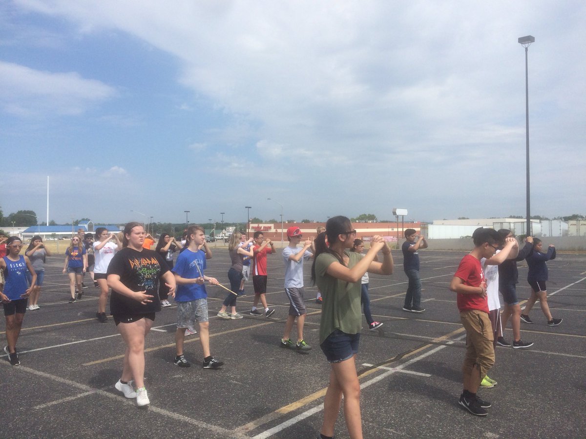 WyomingWolves's tweet photo. One of the best bands in Michigan! Doing work during a hot day at the High School. https://t.co/mxOIbDRJD1