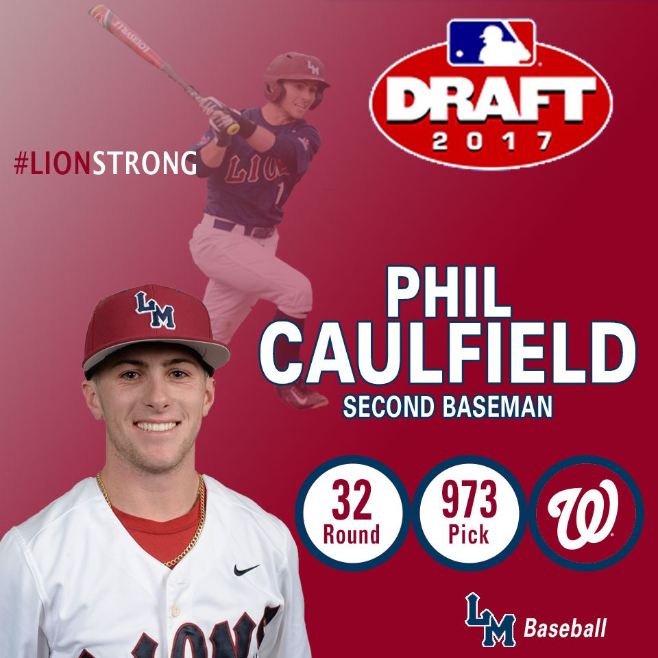 lmulions's tweet image. Congrats to Phil Caulfield and @LMLionsBaseball on the 32nd round selection by the @Nationals! #LIONSTRONG #MLBDraft