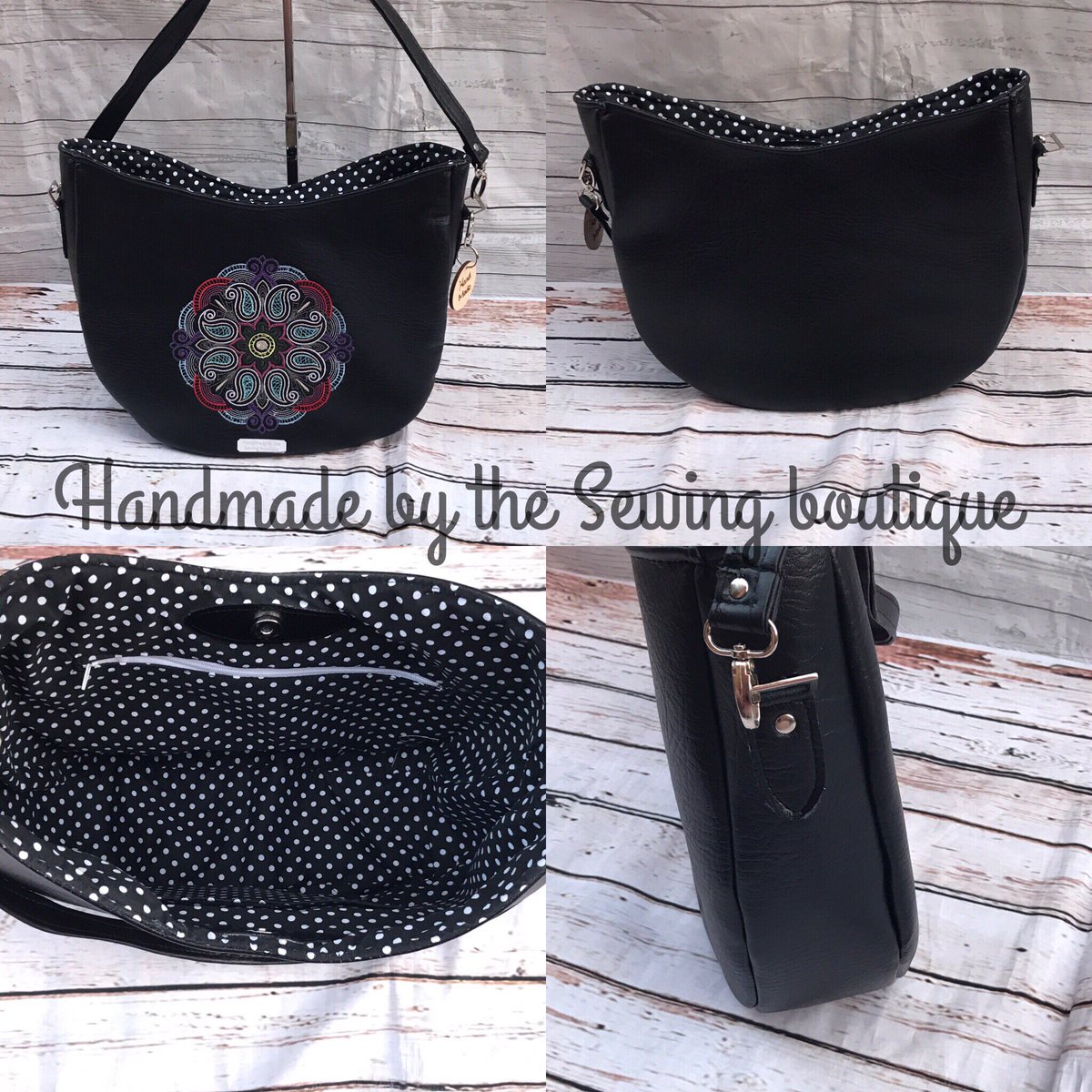Thesewingbouti1's tweet photo. Embroidered faux leather hobo bag #cornwallhour #thesewingboutique1 #sewsweetnesspatterns #bags #bagmaker #hobobag #embroidery #handmade https://t.co/JHBWO8aTns