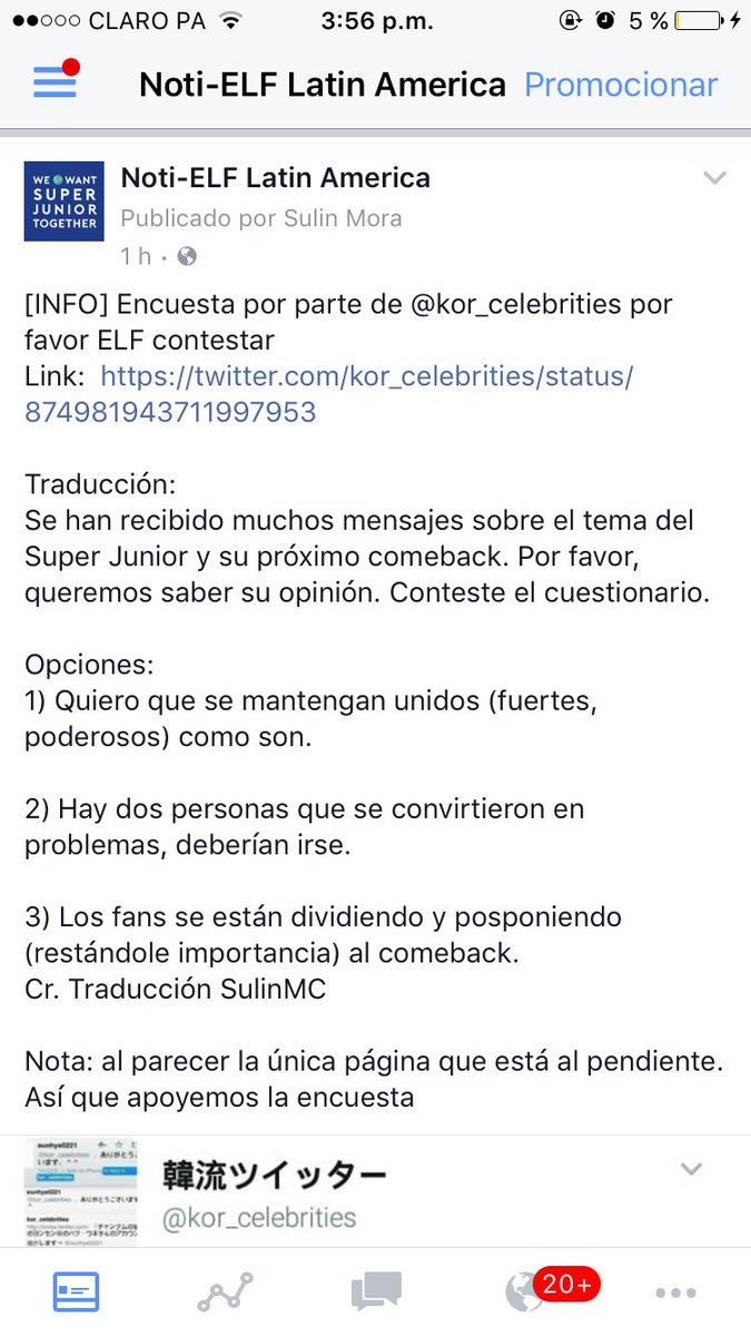 NotiELF's tweet photo. [Traducción del post de @kor_celebrities ]🌎🌍🌏♥️
Voten 
https://t.co/awNgHtktsJ
#WeWantAllSJTogether
#AllSJTogether https://t.co/bArhBau7TT