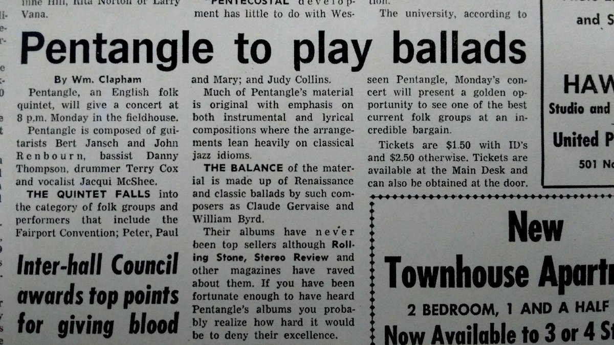 reverberationbn's tweet image. new/old PENTANGLE local show lore from the archives... got an inside man now!! #thepentangle