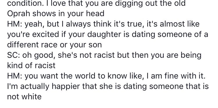RavenKing44's tweet photo. Positive racism?! Please I would like to hear more on racism from the white middle aged woman @HeatherMcDonald #deletejuicyscoop https://t.co/1kNH64R9u7