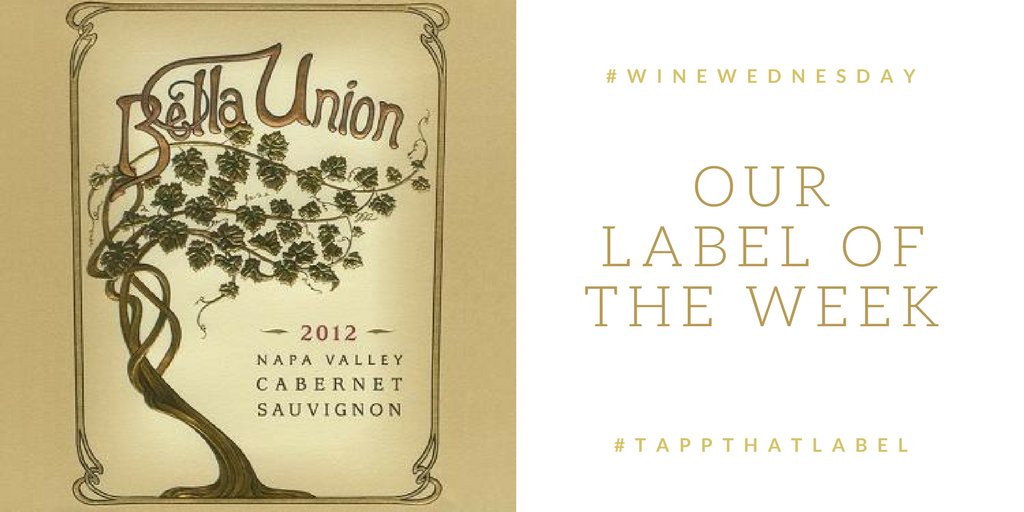 TappLabel's tweet image. Our wine label of the week. Gorgeous on the inside and out  @BellaUnionWine #WineWednesday #tappthatlabel