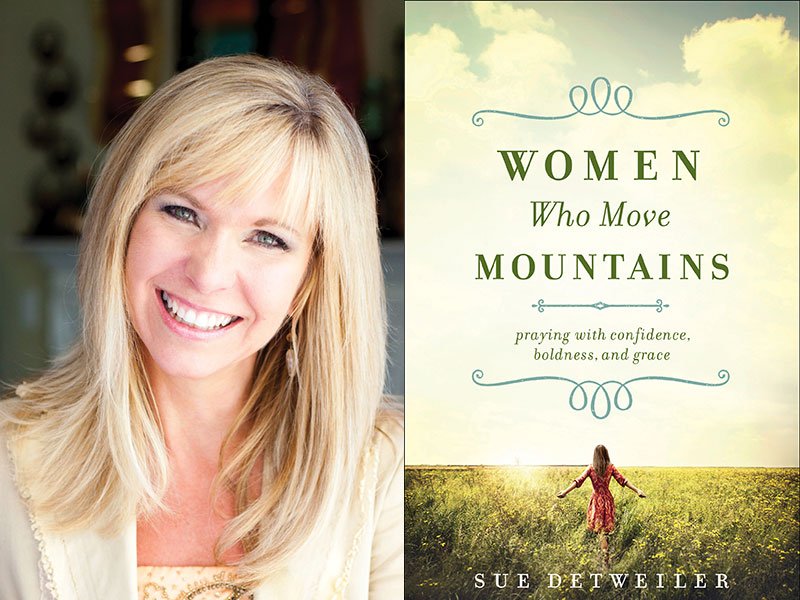 HarvestShow's tweet photo. Tmrw we are so pleased to have @SueDetweiler share her new book 'Women Who Move Mountains', packed with prayer insights to get closer to God https://t.co/3FXu8pljQd