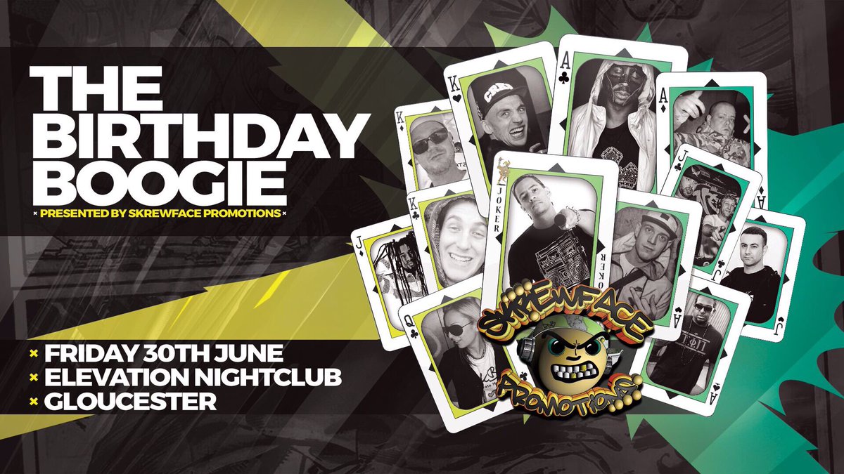 4 Birthdays / 1 Party / 25 Artists 
facebook.com/events/1883434… <a href="/DnB_Events/">DnBEvents</a> <a href="/DnbNews/">DnbNews</a> <a href="/DNB_inyourface/">DNB IN YOUR FACE!</a> <a href="/drumsnbassuk/">Drum & Bass</a> @Drum_Bass1 @LadyVDubz #dnb