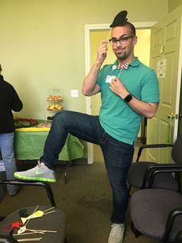 BILHBehavioral's tweet photo. Employee appreciation day = wear green + jeans day -- complete w/ photo props. A tip of the hat to behavioral healthcare. #ThanksFromUs https://t.co/VipXFoh3jN