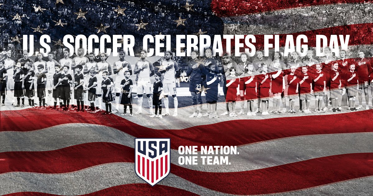 USMNT's tweet image. Old Glory never gets old. 

Happy #FlagDay! 🇺🇸