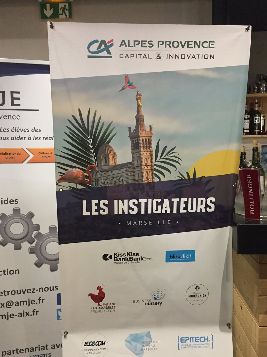 BertholleL's tweet photo. @CapitalInnov de @CA_alp_prov partenaire de la 1ère des #Instigateurs #Marseille https://t.co/wWYP8L0Md5