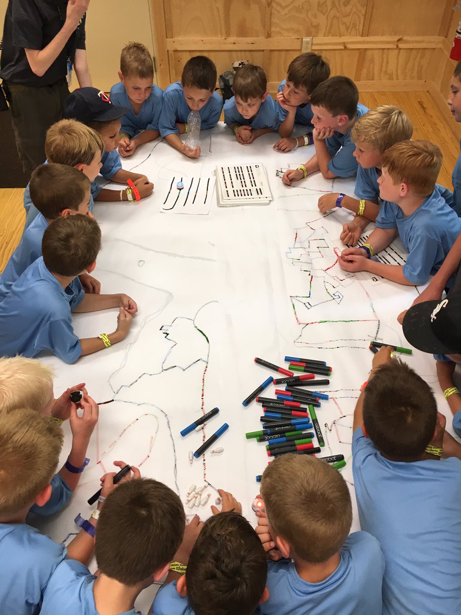 efarny's tweet photo. Getting ready for the ozobots. @CampBelzer #WildWestBZ #campbelzer2017 https://t.co/3epDYRcG6g