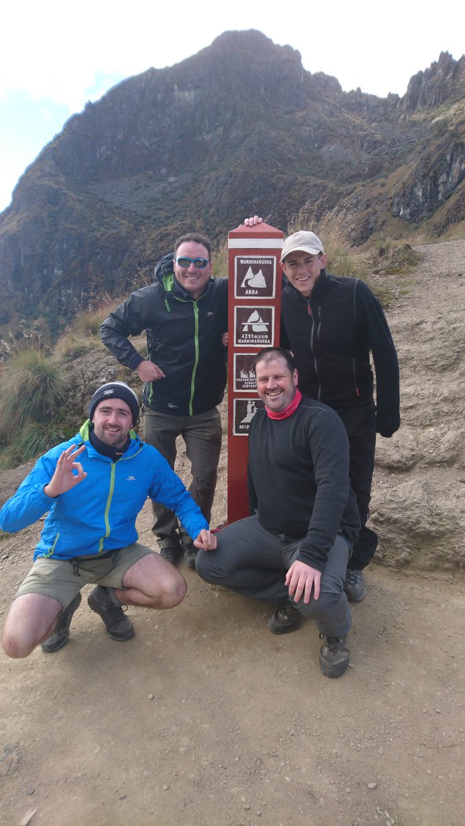 77PaulOShea's tweet photo. #mournes2peru #Incatrail2017 up Down @OfficialDownGAA @ArdglassGAC @CastlewellanGAC @naomh_pol @AnRiochtGAA Dead woman's pass Peru π΅πͺ π΅πͺ π΅πͺ https://t.co/JfKNQ2xmvD