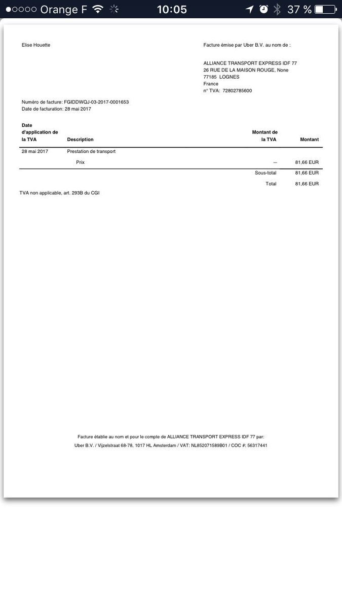InVinoCom's tweet photo. @UberFR_support bsr, vs comptez m'apporter une réponse ou je l'aurai quand ube plainte sera déposée ? #uberfail #escroquerie #raslebol https://t.co/WcNvKNudS3
