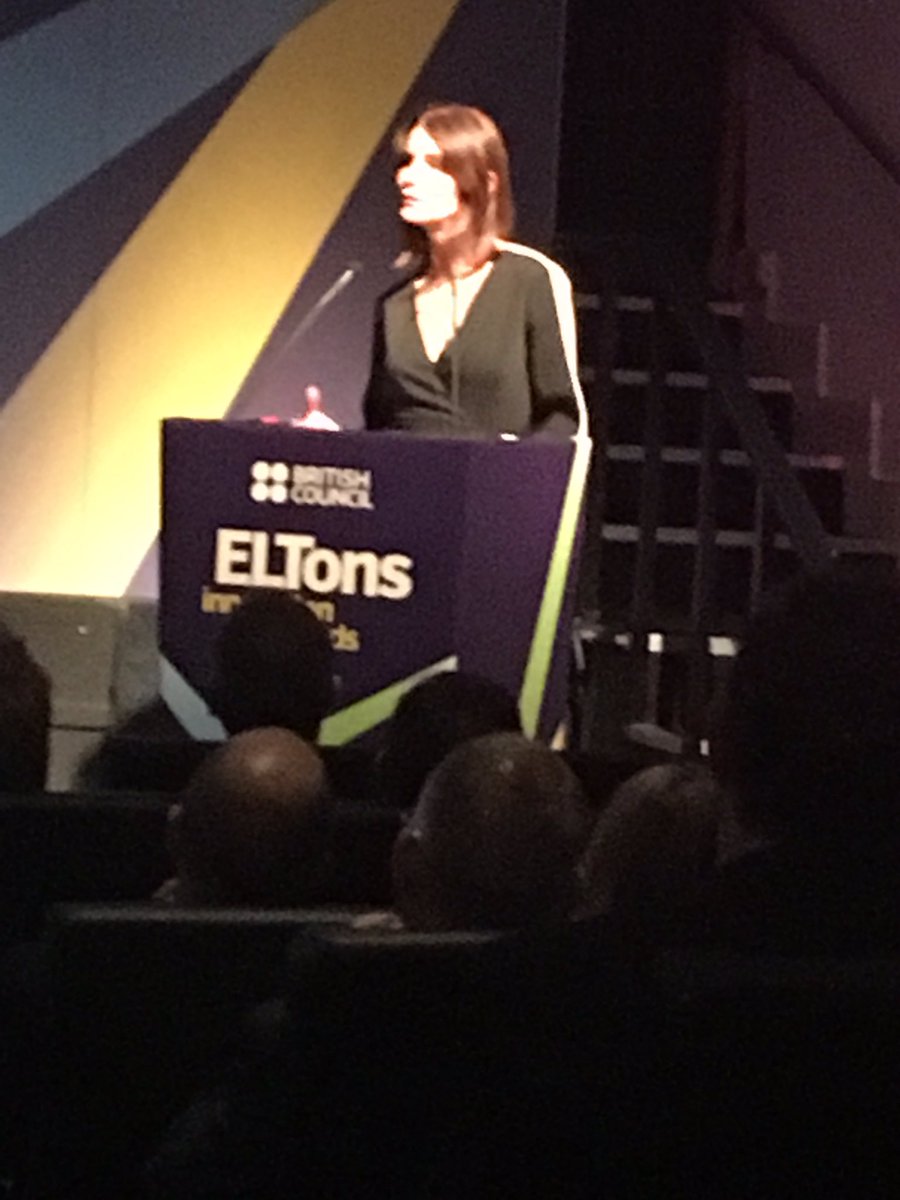 'I love German more than anything, but English is magnificent': <a href="/susie_dent/">Susie Dent</a> at <a href="/BritishCouncil/">British Council</a> English Language Teaching awards #ELTons