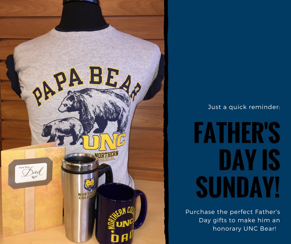 UNCOBookstore's tweet photo. Father's Day is Sunday! You still have time to order that perfect gift! Order at https://t.co/UIHVWobY0q or shop in-store! https://t.co/lzOSCqYiR9