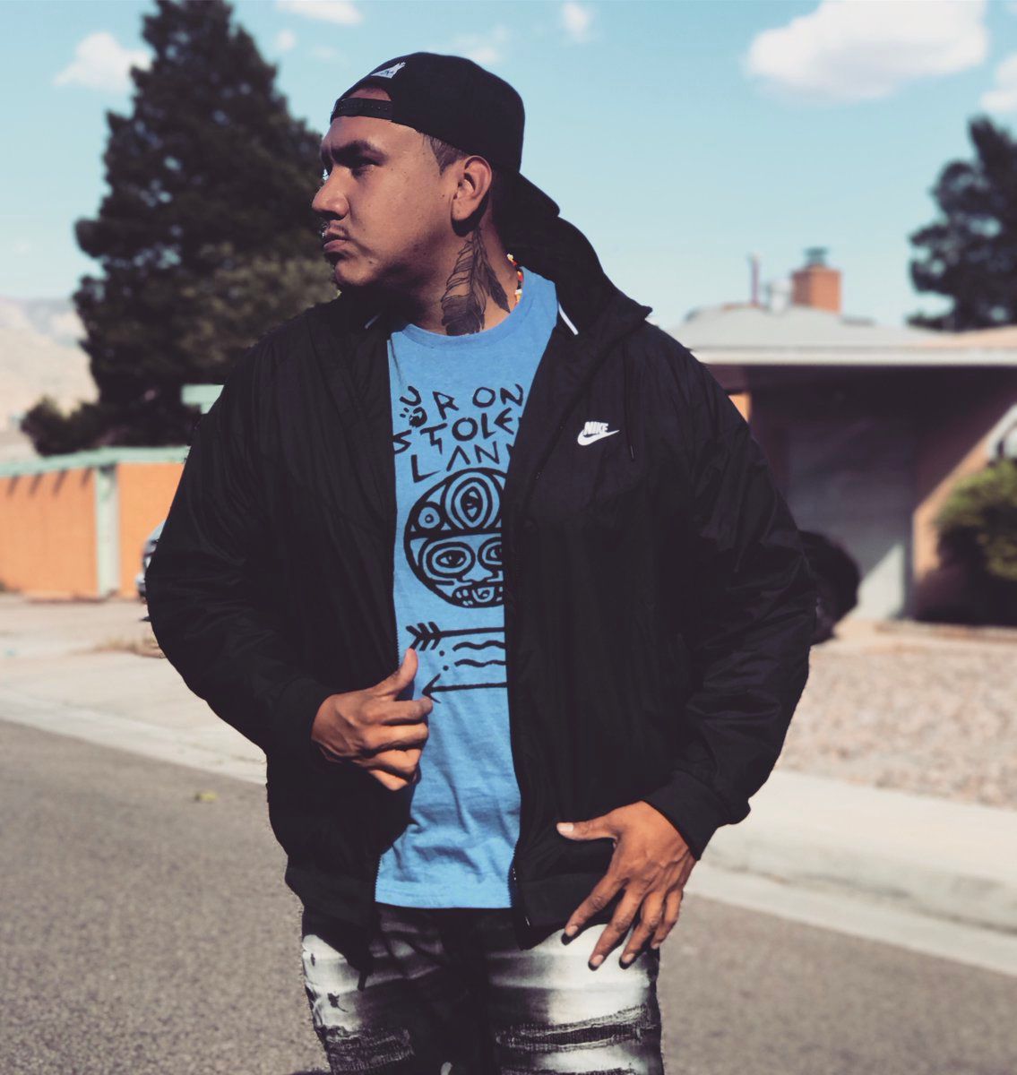 CalgFoundation's tweet photo. Drezus will be performing at #TradingPost150. Drezus is a fixture of the Indigenous hip hop scene in Canada. https://t.co/2b1WOVtFhu https://t.co/RBztaNcnV7