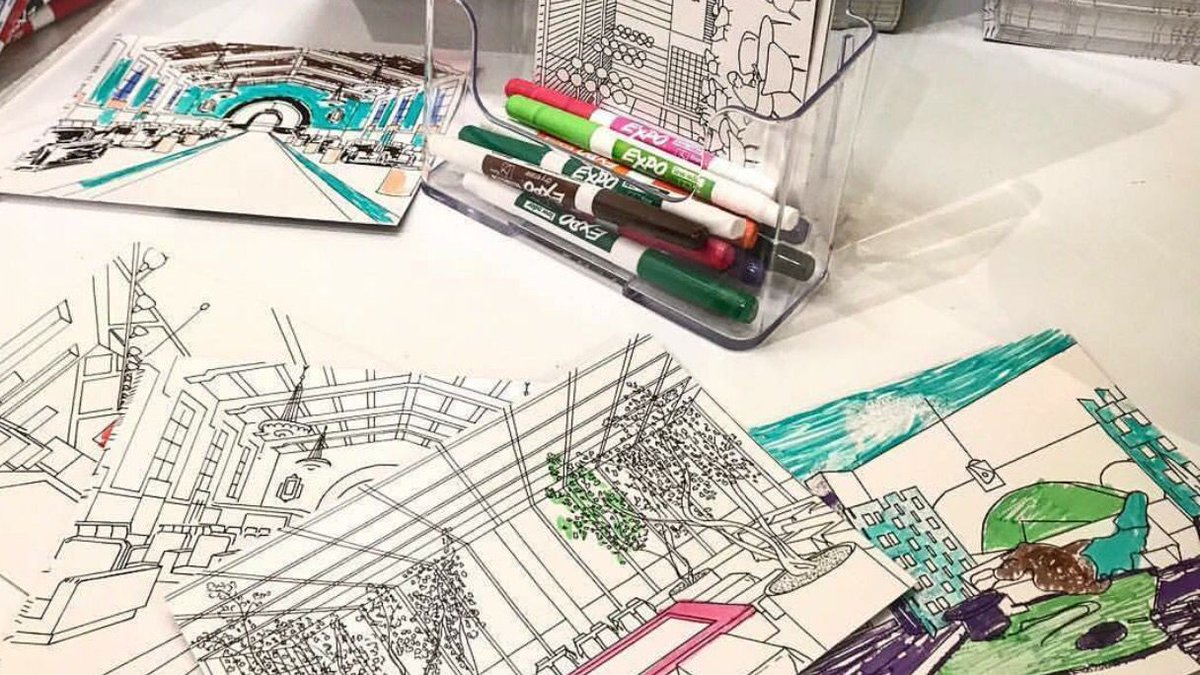 DesignApplause's tweet photo. wink post cards @wolf_gordon #color interiors from the 20th century dry erase coating.
#wolfgordon #neocon2017 #neocon https://t.co/QRXf4XK37S