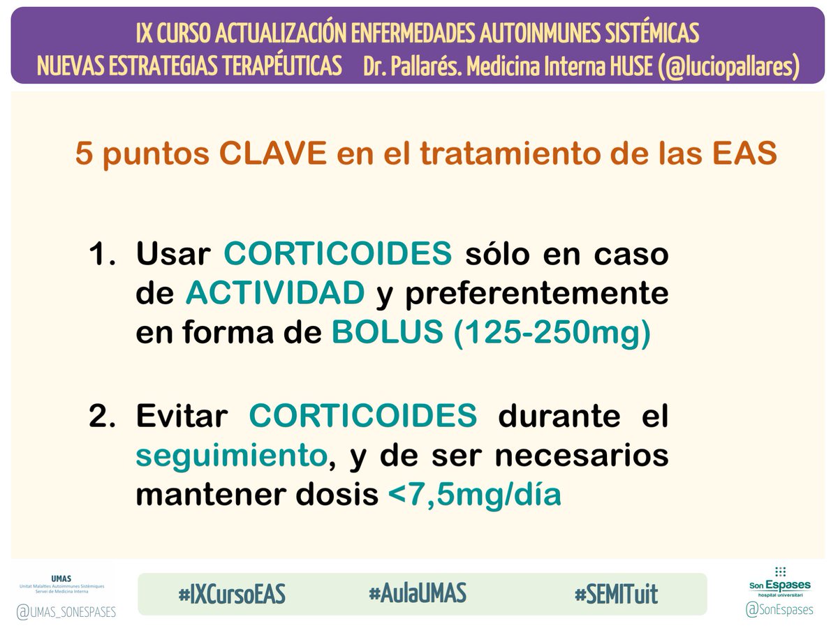 UMASHUSE (@umas_sonespases) on Twitter photo #IXCursoEAS #AulaUMAS #SEMITuit <a href="/SonEspases/">HU Son Espases</a> Nuevas estrategias terapéuticas (1) Dr. Pallares <a href="/luciopallares/">Lucio Pallares</a>, M. Interna HUSE #IXCursoEAS #AulaUMAS #SEMITuit <a href="/SonEspases/">HU Son Espases</a> Nuevas estrategias terapéuticas (1) Dr. Pallares <a href="/luciopallares/">Lucio Pallares</a>, M. Interna HUSE