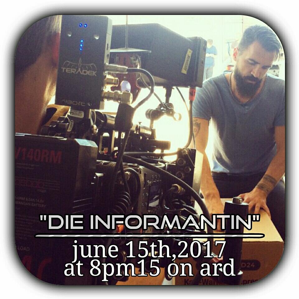 _sil_angel's tweet photo. 2morrow-june 15th,2017- is @blerimdestani day on german tv📺•"TOM UND HACKE" at 8am30 on br3...•"DIE INFORMANTIN" at 8pm15 on ard... #bd4ever https://t.co/0vG5tmwa7L