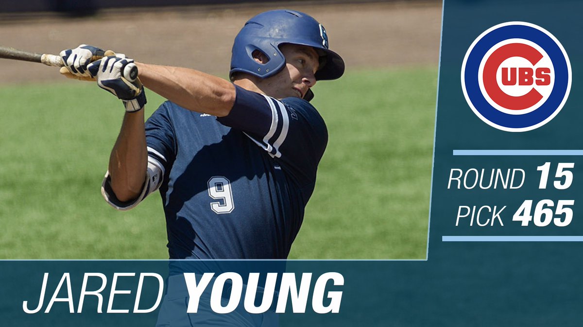 ODUBaseball's tweet photo. Jared Young selected by the Cubs in the 15th Round of the #MLBDraft. Young is the 2nd Monarch drafted, joining Rutherford (6th Round). https://t.co/fIiVEjNtaZ