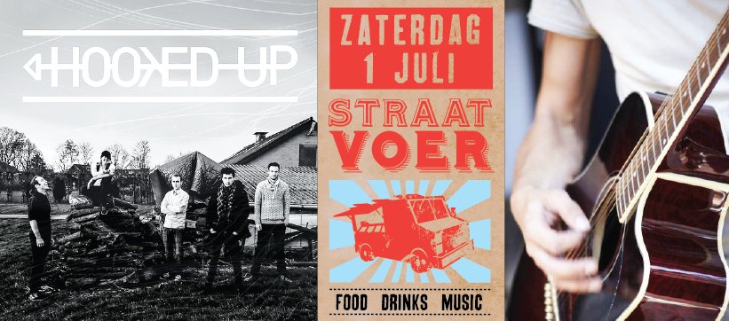 De band HookedUp gaat <a href="/StraatVoer/">StraatVoer</a> flink op zijn kop zetten!
Za 1 juli dus. In Woerden. Tussen <a href="/ViviamoWoerden/">Restaurant Viviamo</a> en <a href="/VRSHWoerden/">Stadshotel Woerden</a> in. 
#BeThere