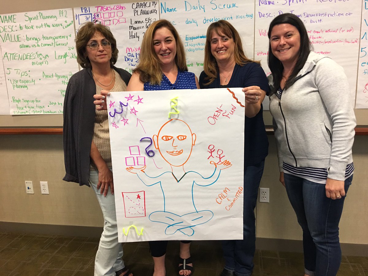 winnowmgmt's tweet photo. Having fun in our #CSM class in Omaha! According to this group, this is what the perfect #ScrumMaster looks like! #WednesdayWisdom #scrum https://t.co/NKsjJxRTen