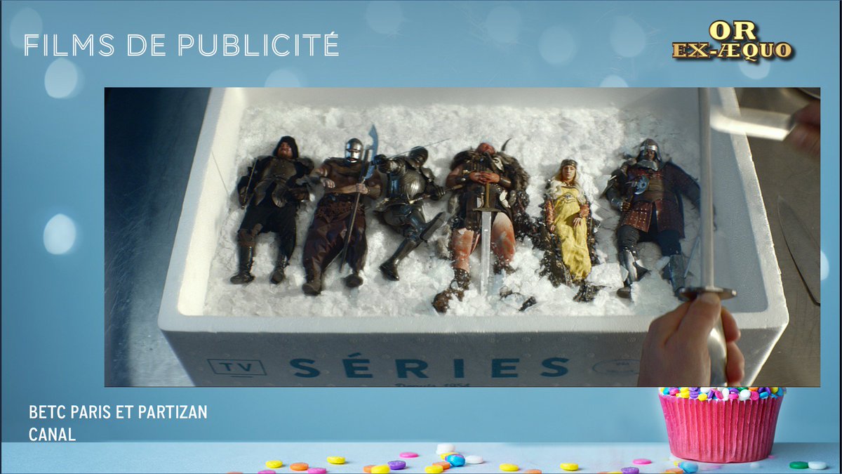 Strategies's tweet photo. 2nd #Or ex-aequo revient à @CANAL_France, @BETCParis, @wearepartizan pour leur film #canalkitchen #gpstrat https://t.co/pc6aADSlEA