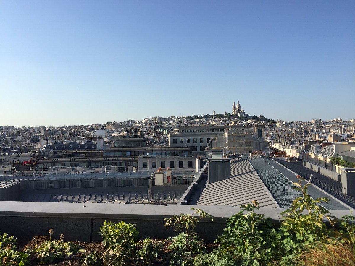 Nice view from <a href="/Wework/">WeWork</a> Lafayette rooftop terrace! Thxs #LFTCPARIS for the drinks!
