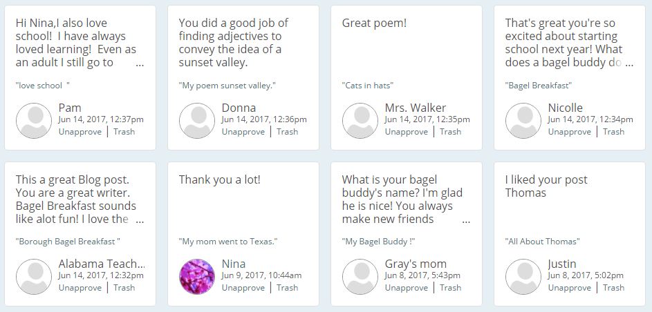 MsMastro123's tweet photo. We love to open #kidblog to random comments. It makes our day! #comments4kids #kidauthors #studentswhoblog #commentsequalaudience https://t.co/HOzjcslbEK
