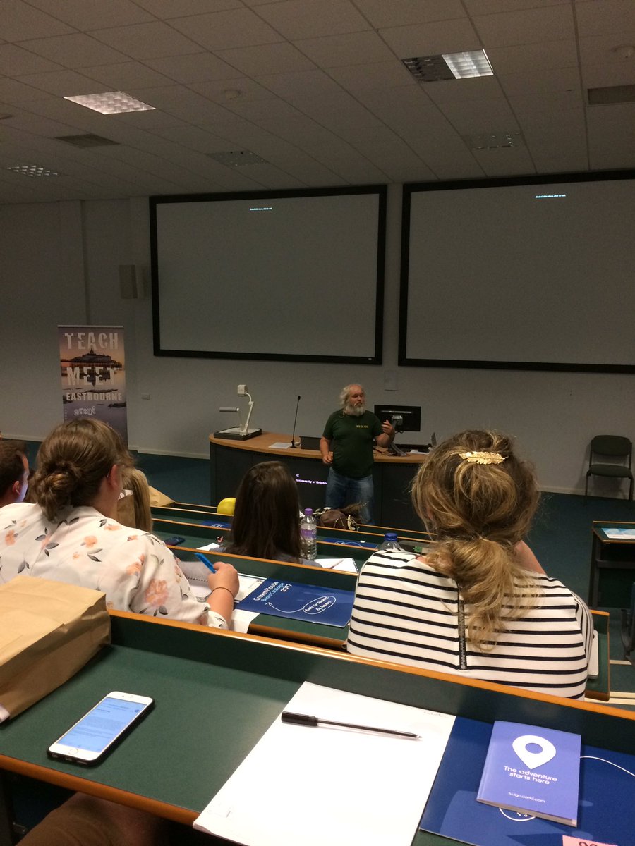 TMEastbourne's tweet photo. Pete The Pond describing the variety of activities that he runs at schools all over Sussex. Wildlife champion supreme. https://t.co/OCMubKKa8a
