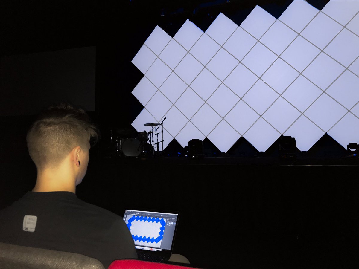 LCTechTeam's tweet image. This past week the team got to have Tech training nights in OPK and MUS!! You'll also see us tweaking the scenic mask at OPK!