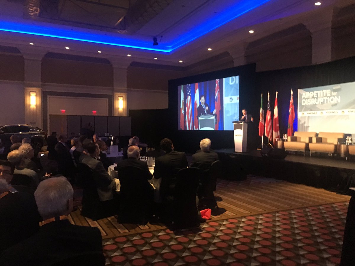 BradDuguid's tweet photo. I'm so proud to be a strong booster of the auto sector. Auto parts manufacturers support hundreds of thousands of Ontario families #APMA2017 https://t.co/Lyg8H86pBq