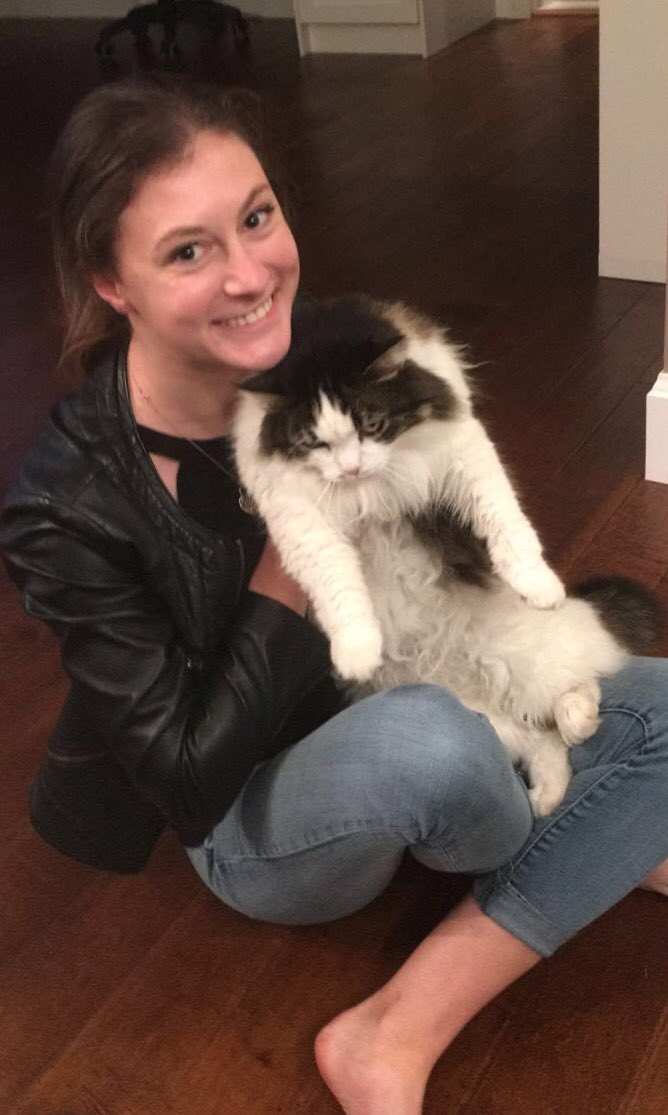 AlexaK101's tweet photo. I feel like it's necessary to announce that this is the only cat I will ever like. I just wish she would love me the way I love her. https://t.co/T6xGckC3aW