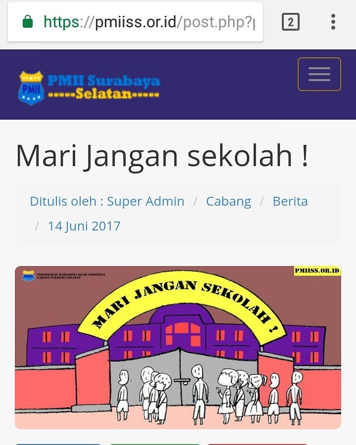 pmii_ss's tweet photo. Mari Jangan sekolah ! | PMII Surabaya Selatan   https://t.co/KQgMrUi0yp @AbdWahidHasyim @waliyul @Sang_ekalaya @fiki_saleho @Omant_90 https://t.co/gTPIML312n