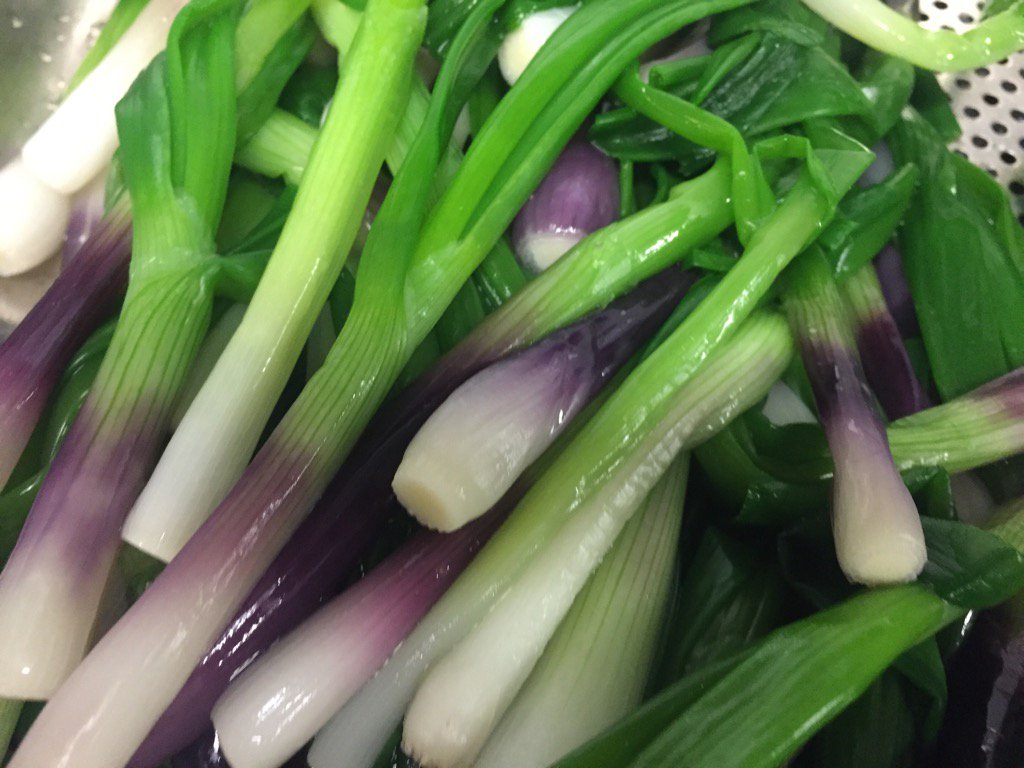 PeterFiori1's tweet photo. Beautiful red spring onions at Coutts https://t.co/2kngbi2Ool