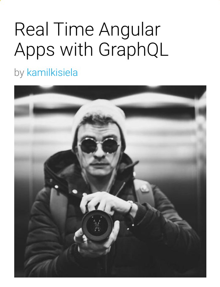 jscamp's tweet photo. [Talk] “Real Time #Angular Apps with #GraphQL” by @kamilkisiela #AngularCamp https://t.co/oQ42fkBoCF https://t.co/mtIHlHCvyN