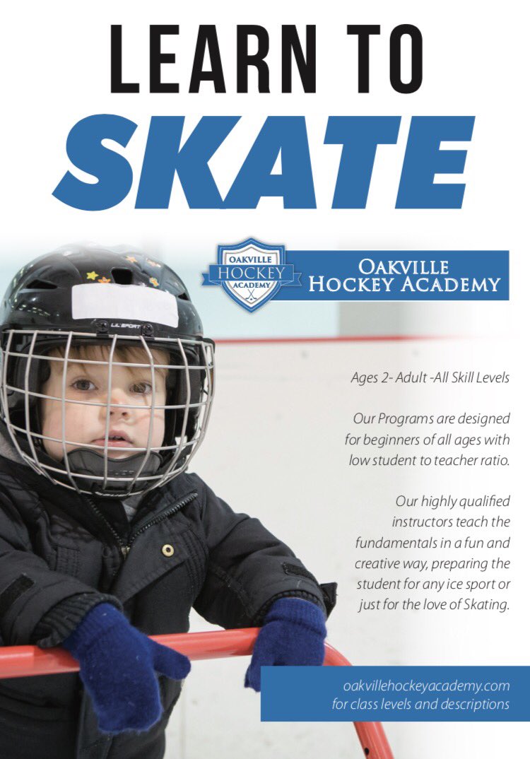 Fall Learn To Skate classes at #oakvillehockeyacademy are filling FAST! Visit oakvillehockeyacademy.com to register! #oakville #skatinglessons