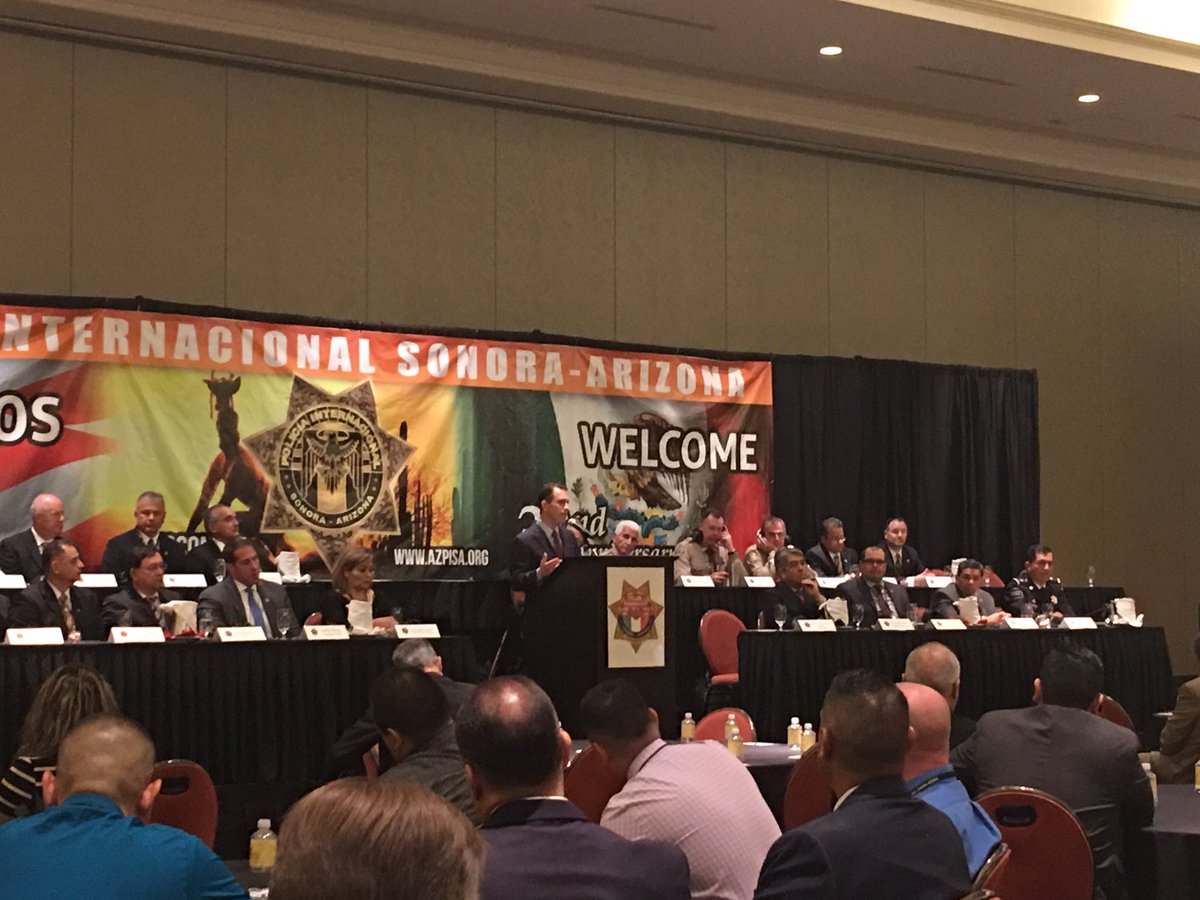 Palabras del Fiscal @pgje_sonora Rodolfo Montes de Oca reafirmando apertura a la cooperación internacional Sonora-Arizona <a href="/PISAOrg/">PISA Org</a>