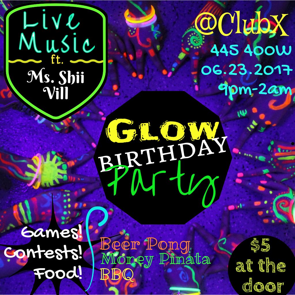 FirstProperLady's tweet photo. The #Hottestparty  of the summer!
Next Friday @CLUBXSLC on June 23rd! 
My birthday, beer pong AND good vibes? What more could I ask for!😄 https://t.co/80dZhUNySB