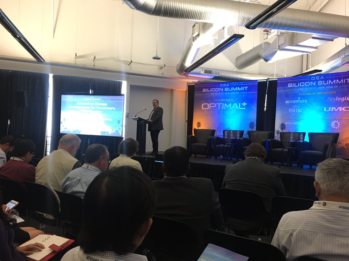 MarvellTech's tweet photo. Networked Storage Architectures for Tomorrow's Data Centers #GSASiliconSummit https://t.co/e55LQwM2ey