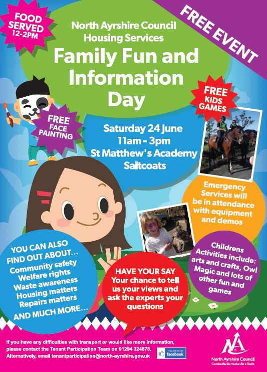 North Ayrshire on Twitter "Calling all Council tenants we're holding