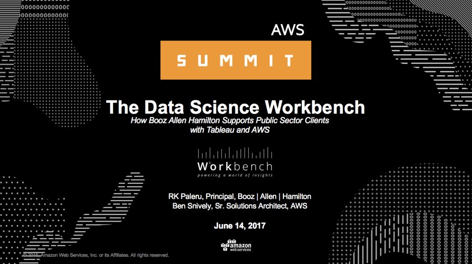 rkpaleru's tweet image. Data Science on steroids, The Workbench (Wb) #BringYourOwnProblem #BringYourOwnTools #BringYourOwnData  #awspssummit