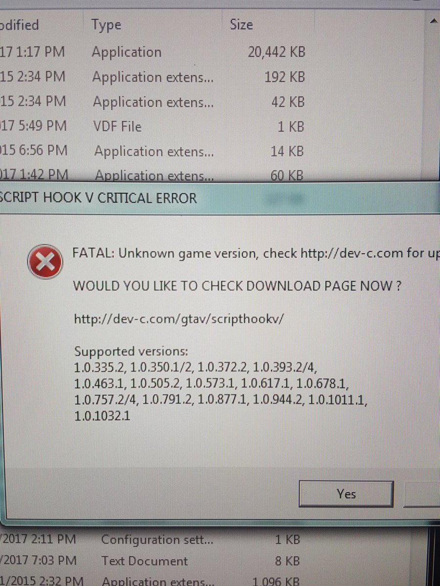 script hook v critical error 2017