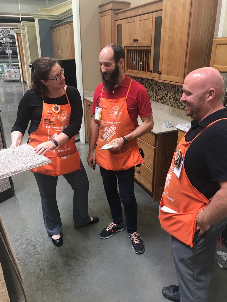 Dawn Keller teaching and training on today's Business Walk.  Great job <a href="/THDGIRL95/">Dawn Keller</a>